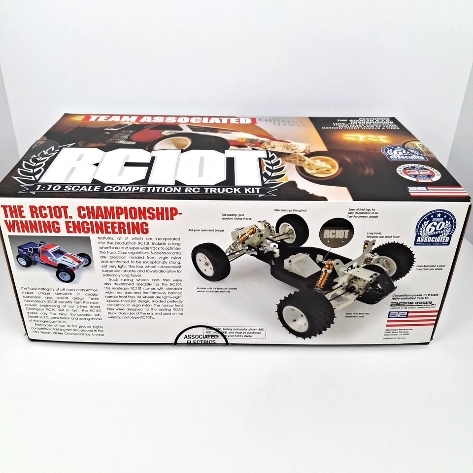 Team Associated RC10T Stadium Truck Kit Clásico Nuevo en Caja 7002 Transmisión Sigilosa Foto 2 de 4