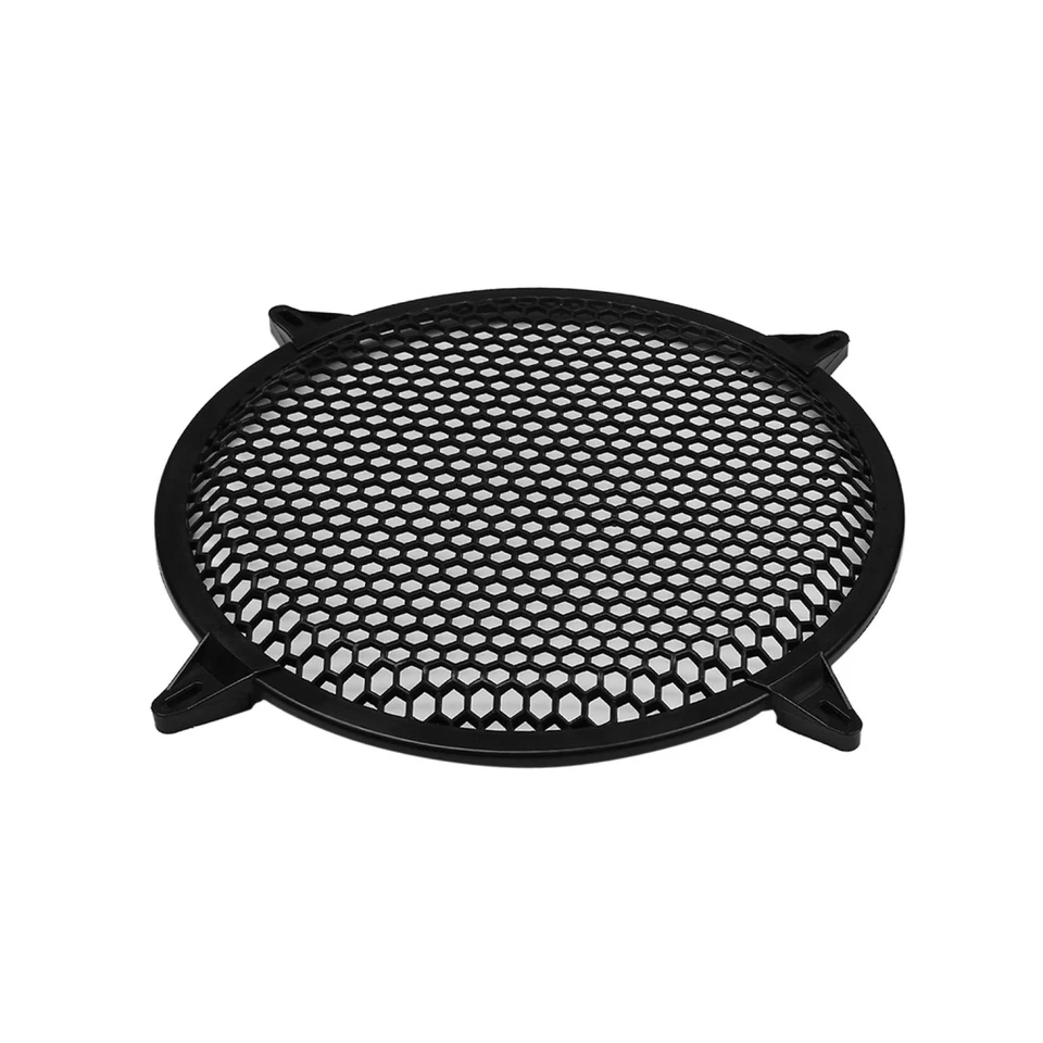 Protezione Altoparlanti Auto Nero Griglia Subwoofer Copertura Rete Plastica 12" — 第 2/4 张图片