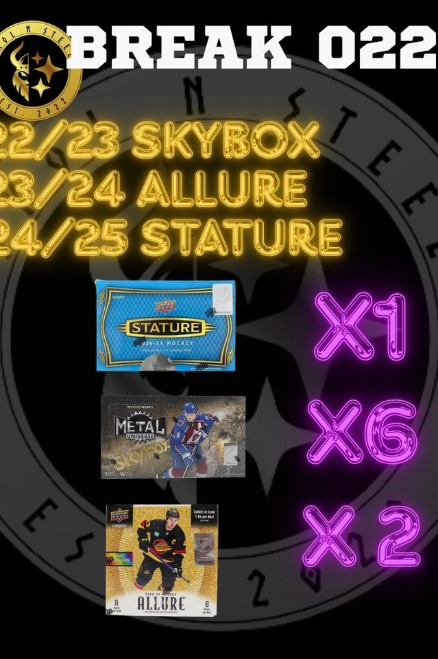 BREAK 22 9 BOX PYT W/ STATURE / SKYBOX AND ALLURE