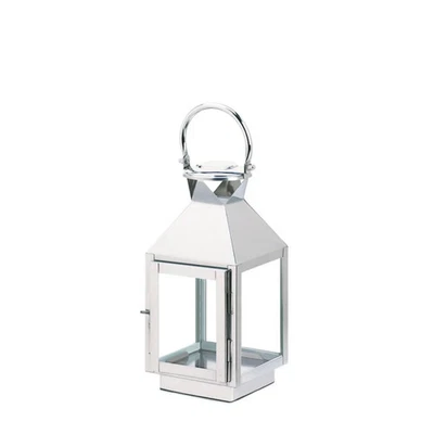 Dapper Small Candle Lantern Made Of Metal And Glass Home Decorative Collectible - image 1 of 2