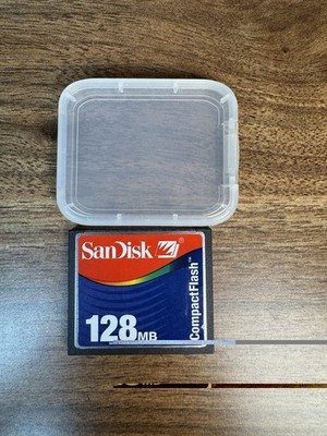 Sandisk 128MB CompactFlash Camera Card for Vintage Camera
