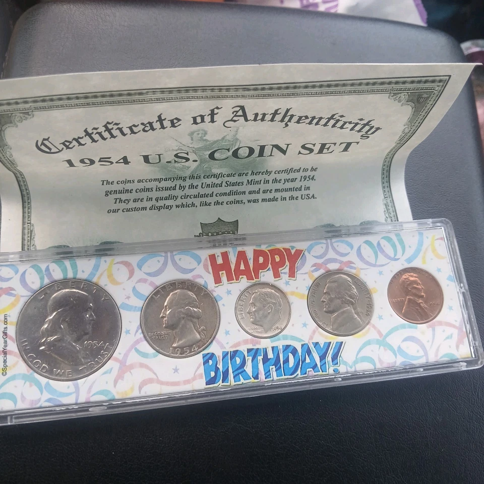 1954 U.S. Coin Set with Certificate of Authenticity - Image 3 of 4