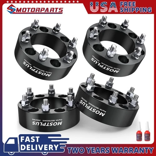 Set(4) 2 inch 6 Lug 6x5.5 Wheel Spacers Adapter For Chevy Silverado Suburban GMC