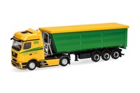 Herpa 321006 Mercedes-Benz Actros L Procabin Bigspace Stahlmulden-Sattelzug G...