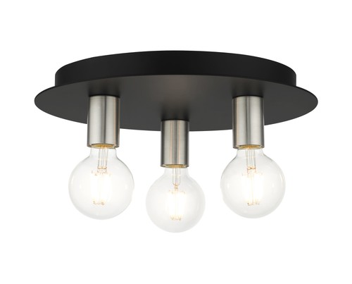 Livex Lighting 45873 Hillview 3 Light 14"W Semi-Flush Ceiling - White - Picture 12 of 12