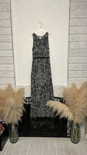 Loft black and white tank, maxi dress size small