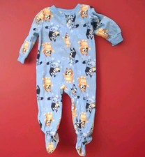 Bluey Bingo Pajamas Size 2T Toddler Sleeper Footed PJs Non Slip Fleece One Piece