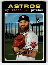 2020 Topps Heritage Cy Sneed #624 Houston Astros ROOKIE CARD BEAUTY!