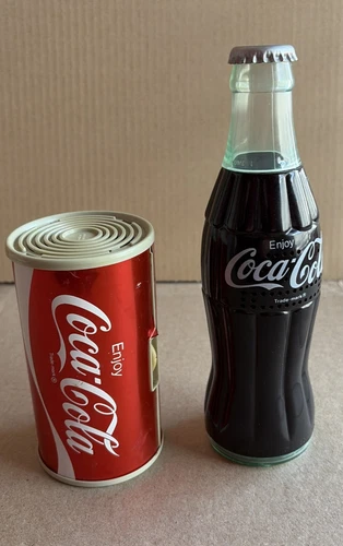 Vintage Coca-Cola Bottle & Can Radio AM, For Parts Or Repair NOT WORKING