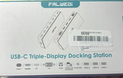 Triple Monitor Adapter USB-C Connector Multi Display Docking Station Jagrom