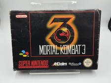 ebay® Auktion 396756880647 | SNES Super Nintendo Mortal Kombat III 3 mit OVP und Anleitung EUR Thumbnail of ebay® auction 396756880647 | SNES Super Nintendo Mortal Kombat III 3 mit OVP und Anleitung EUR