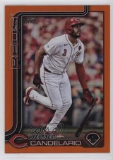 2025 Topps Series 2 Orange Rainbow Foilboard 11/25 Jeimer Candelario #619 z1r