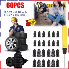 60PCS Car Vacuum Tire Repair Nail Rubber Screw Nails+ Screwdriver Tool Set w/Box