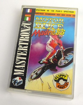 Schneider CPC 464 Amstrad in OVP --  MOTORBIKE MADNESS (Mastertronic) -- Tape