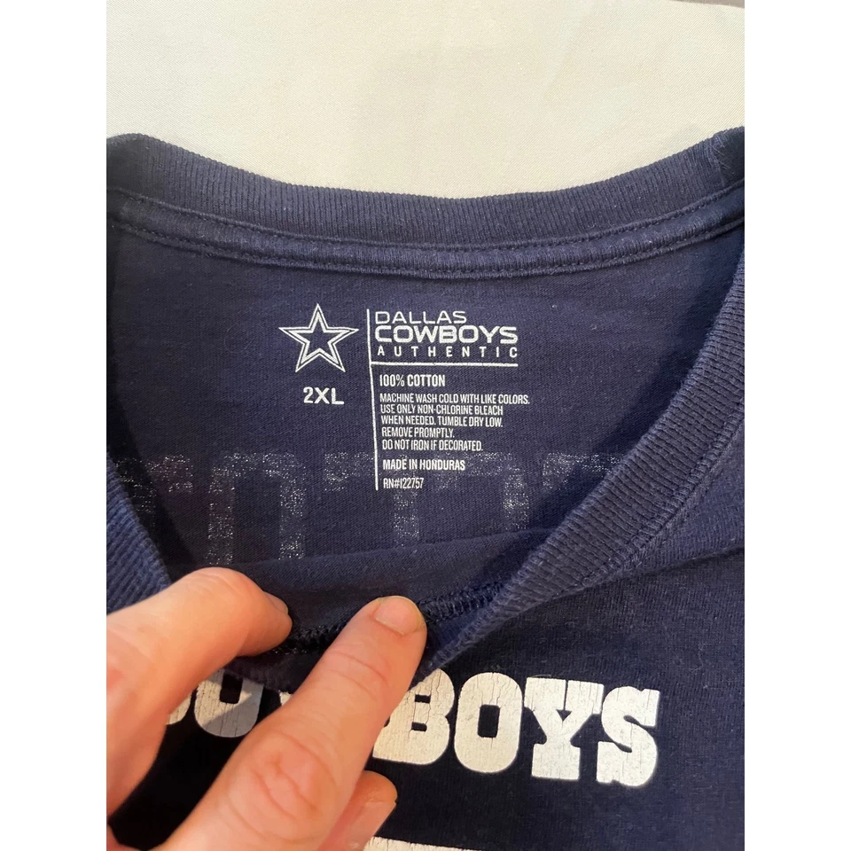 Dallas Cowboys Auténtica Dak Prescott #4 Camiseta Manga Larga Para Hombre 2XL Fútbol Foto 3 de 4