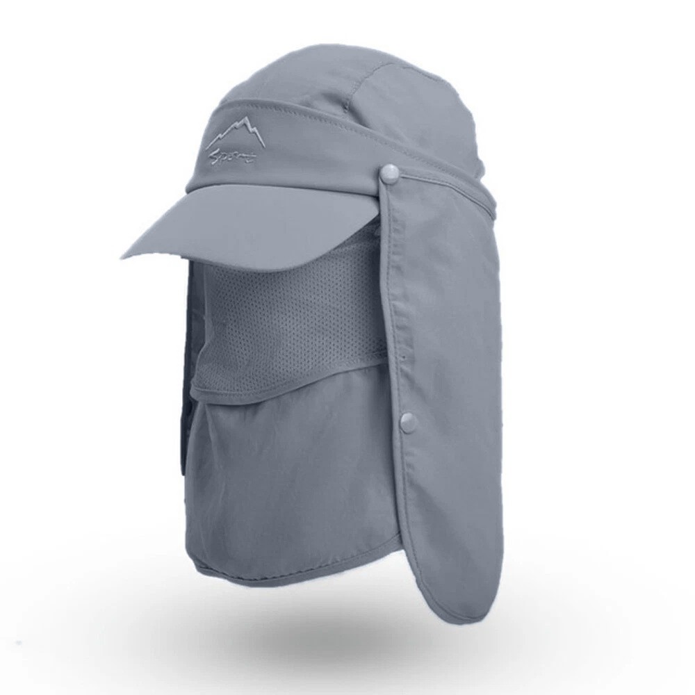 UV Protection Sun Hat with Neck Flap for Fishing Hiking Baseball Cap Outdoor