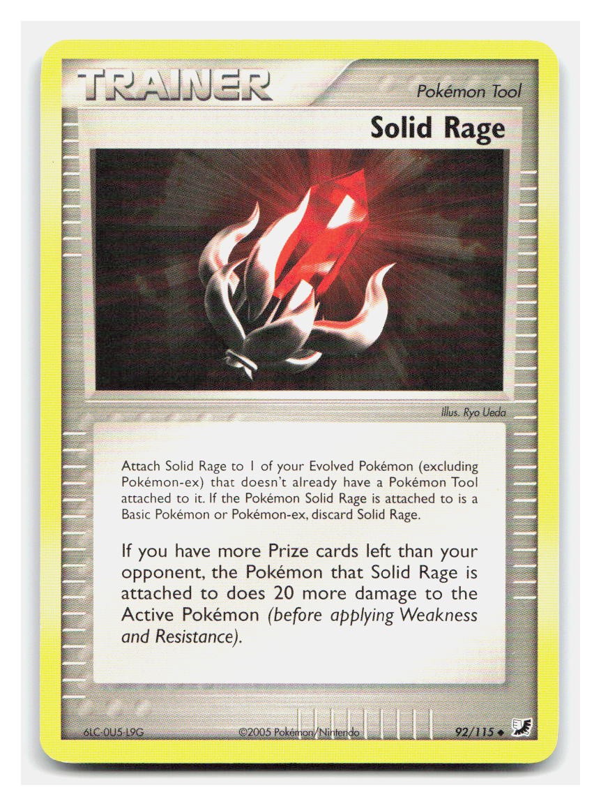 Pokemon Unseen Forces Solid Rage 92/115 Uncommon