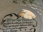 Belleek Collector Plate Marriage Blessing Wedding Ireland 8.5" Blue Mark Sticker — photo 10
