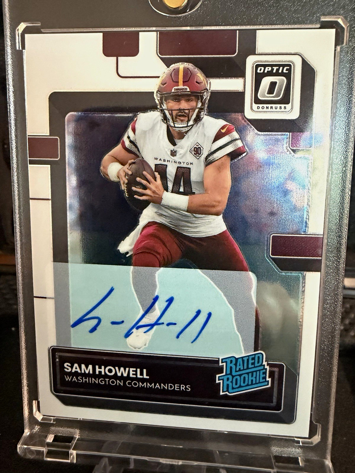 Panini 2022 Donruss Optic Rated Rookie Sam Howell Auto #205 /150 RC
