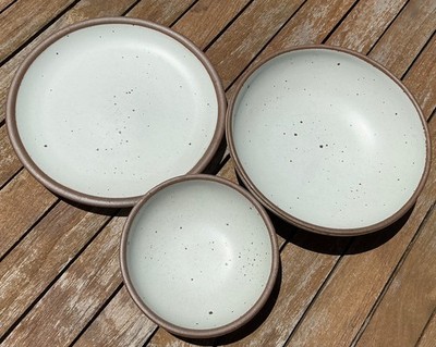 Lot of East Fork Side Plate, Breakfast & Everyday Bowls Eggshell Panna Cotta VGC