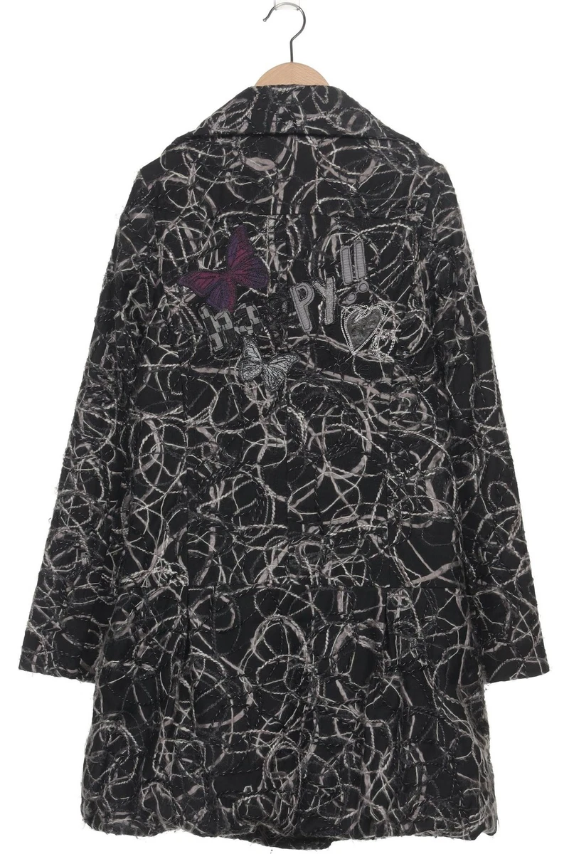 Desigual Mantel Damen Jacke Parka Gr. 38 Schwarz #3y7nop4