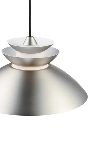 Maxim Nordic 14.25" Wide Brushed Platinum Modern Saucer Pendant Light - Picture 3 of 4