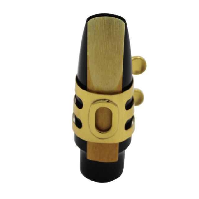 Pro Eastern music hard rubber saxophone mouthpiece metal ligature gold plated Pro Eastern music hard rubber saxophone mouthpiece metal ligature gold plated