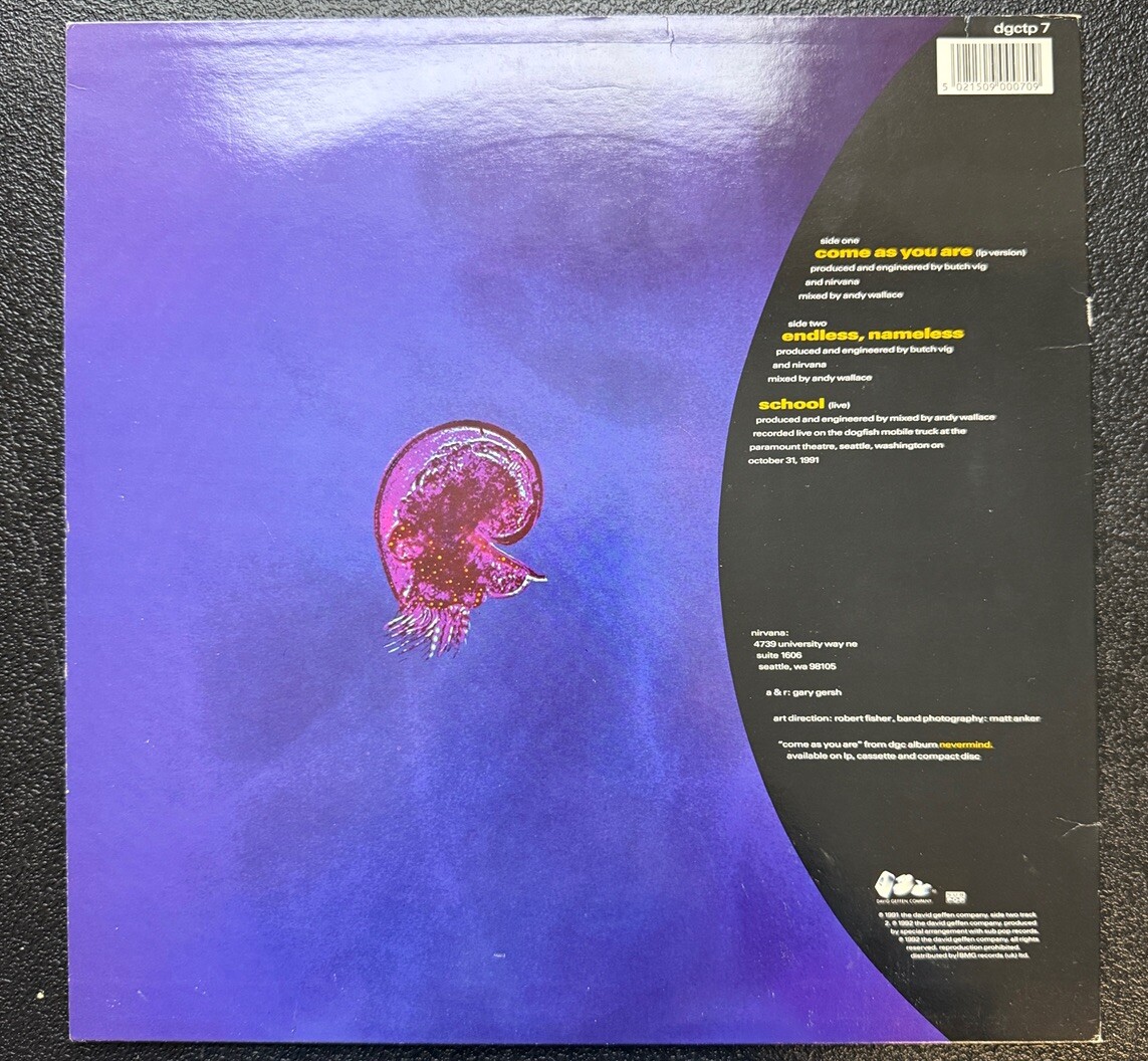 Nirvana - Come As You Are, 1992, UK, Limited Edition, Picture Disc
