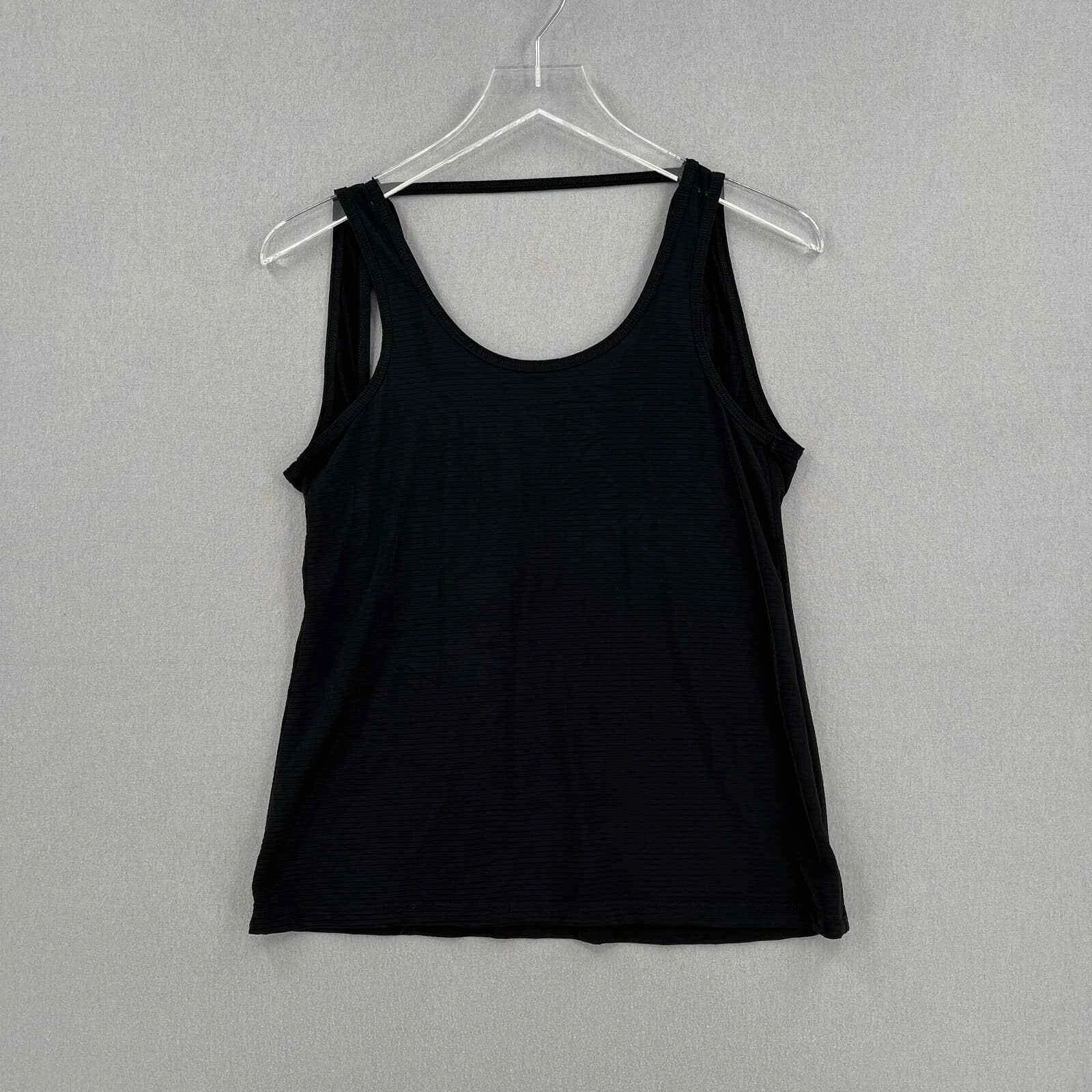 beyond-yoga shadow stripe scoop strappy workout shirt