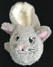 NWT Chatties Girl's Slippers Size: L 2/3 Grey 