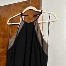 Nightway Black With Sheer Gown Size 8