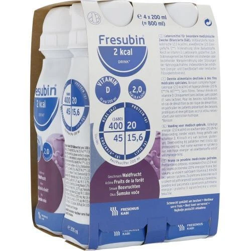 FRESENIUS KABI DEUTSCHLAND GMBH FRESUBIN 2 kcal DRINK Waldfrucht Trinkflasche 4X200ml PZN 63785