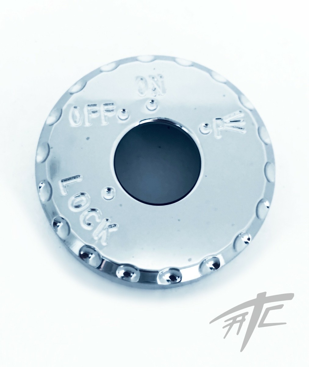 ZX-14 CHROME DIAMOND CUT “ZX” ENGRAVED KEY COVER 2010 KAWASAKI ZX