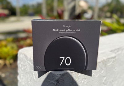  Google Nest Learning Thermostat 4th gen - Temperature Sensor (2nd gen) BLACK