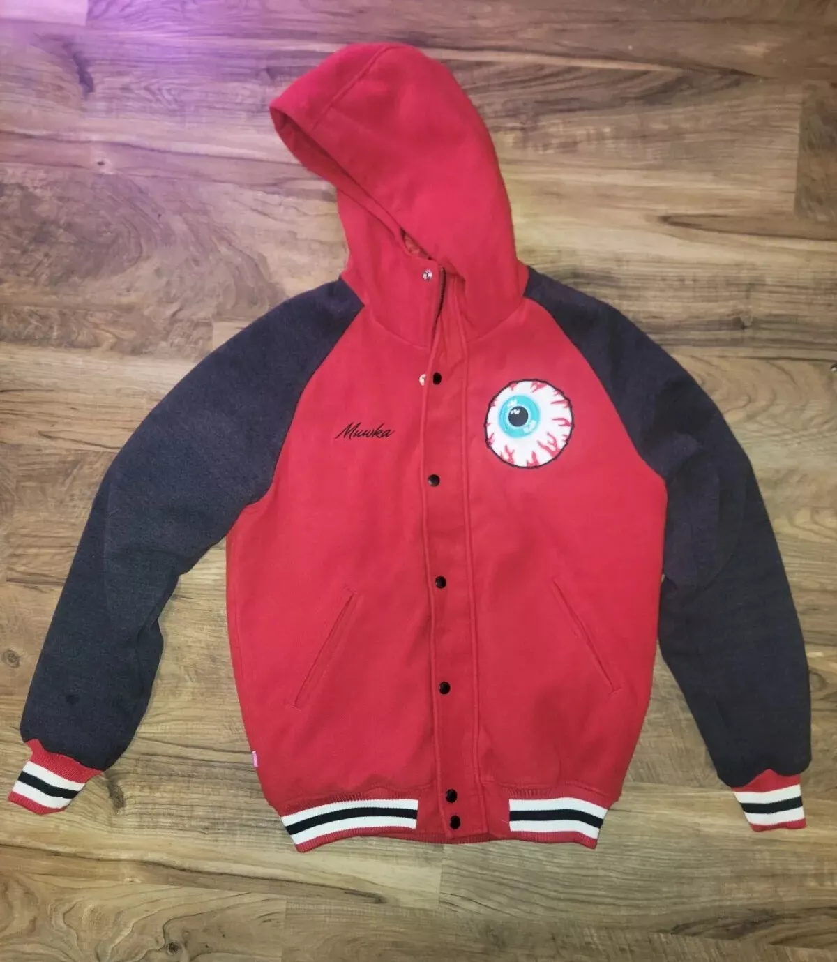 Montre vintage Mishka MNWKA suprême Keep M veste universitaire Letterman HTF ! Y2k