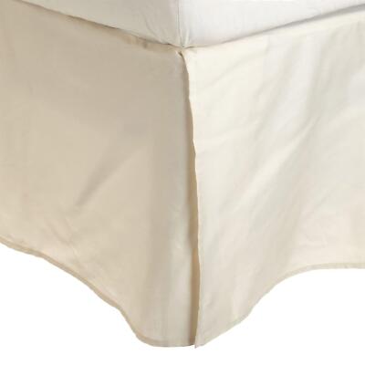 SUPERIOR 300 Thread Count 100% Egyptian Cotton Solid Bed Skirt - Twin - Ivory