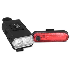 NNEDSZ Progear LED Rechargeable Front and Rear Light Set