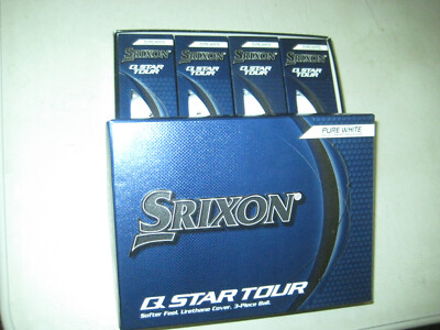 2 dozen BRAND NEW Srixon Q Star Tour mens White  golf balls