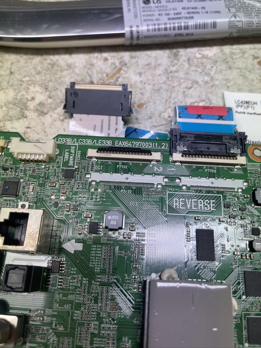 Motherboard Eax64797003 (1.2) Ebt62383434 Ebr76348701 LG 42la740s 