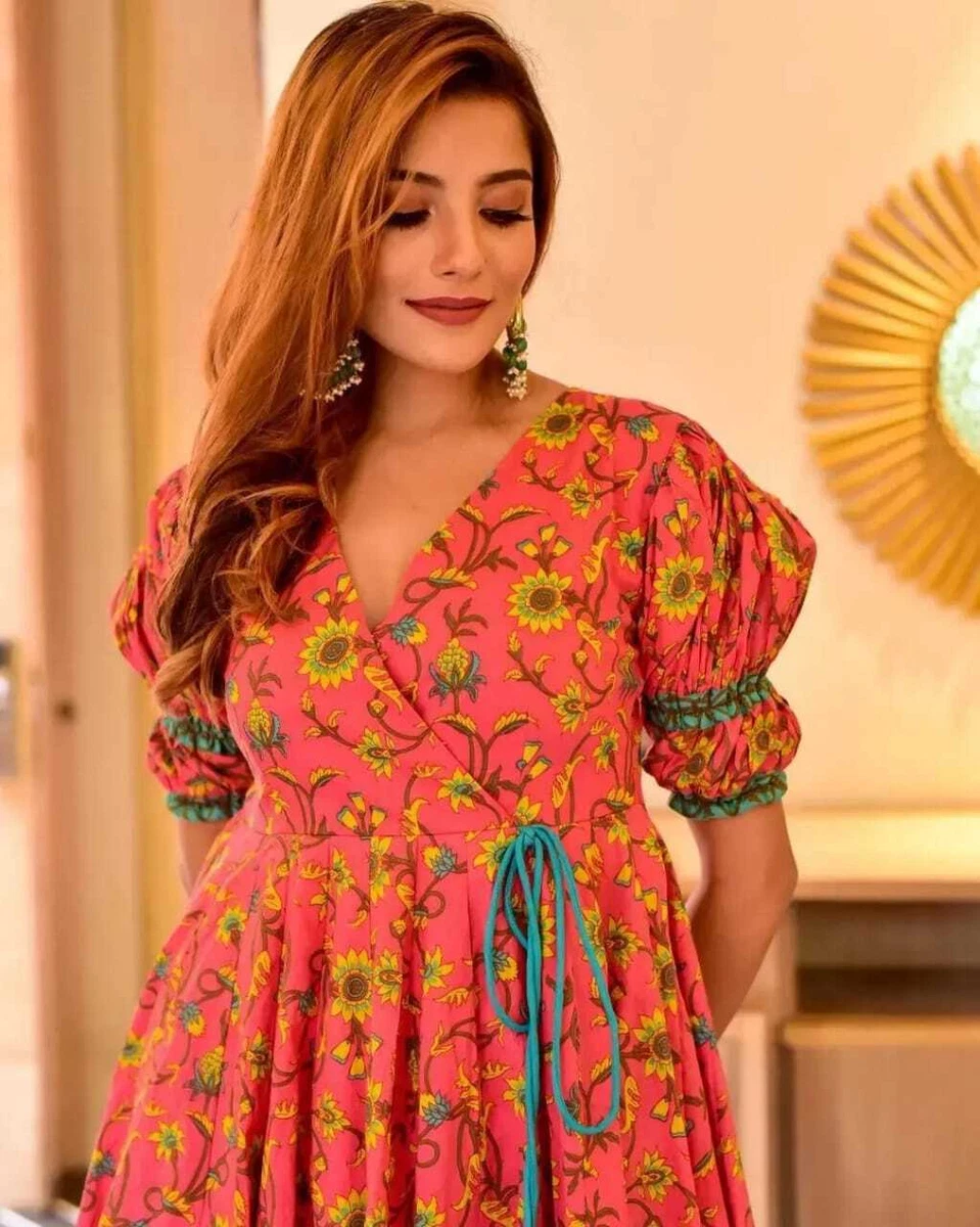Printed frock deals style kurti