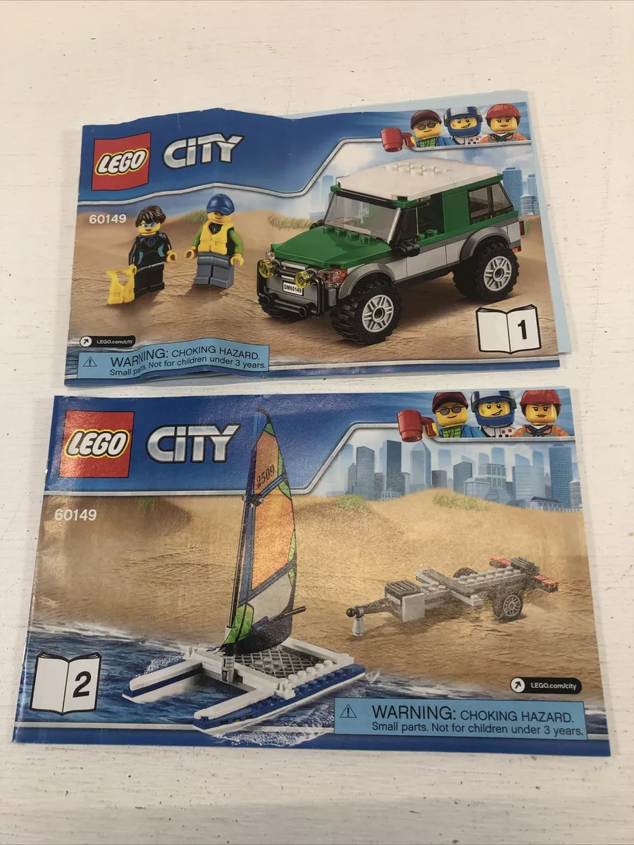 Ordsprog administration patrulje LEGO 60149 City 4x4 w/Catamaran Instruction Manual Book Only Books 1 &amp;  2 | eBay