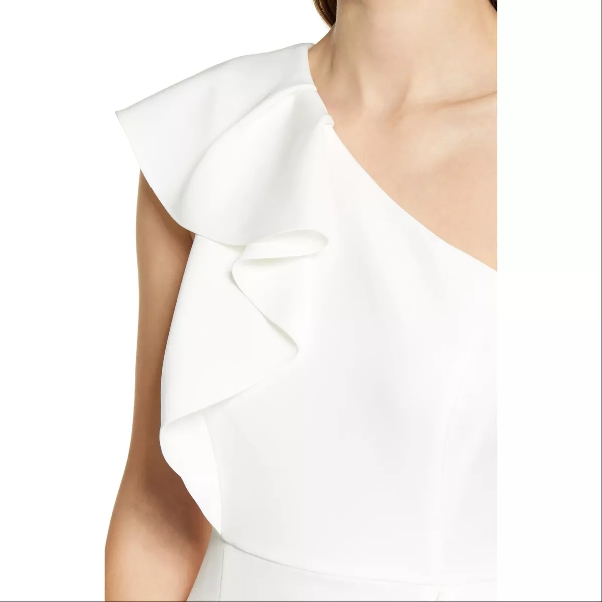 Vince camuto one shoulder ruffle cheap dress