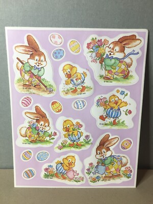 Vintage American Greetings Easter sticker sheet