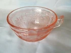 Sunflower Jeannette Depression One Pink Cup