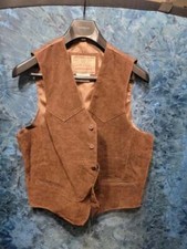 Brown Permit Platinum Real Leather Vest