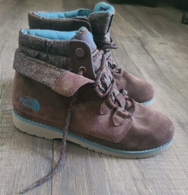 The North Face Womens Ballard Heat Seeker Roll Down Leather Insulated Boots Sz 7