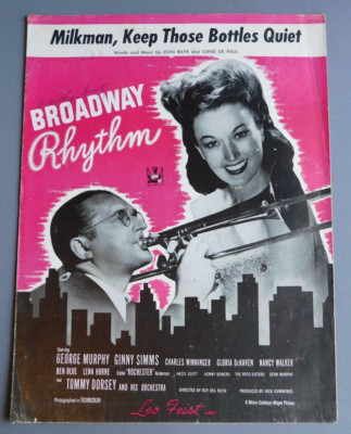 Milkman, Keep Those Bottles Quiet: from ''Broadway Rhythm'' - 1944 sheet music