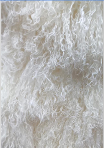 White FUR RUGS MONGOLIAN THROW TIBETAN LAMBSKIN FUR CHAIR PELT CURLY fluf CARPET - Picture 8 of 12