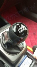Black Pvc Leather Mugen Shift Knob 6 Speed For Honda Crz S2000 Fa5 Fg2 Si Accord