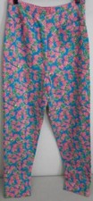 Lilly Pulitzer Pants Sz 8 Pink  Blue Strawberry High Waist 28" Side Button/Zip